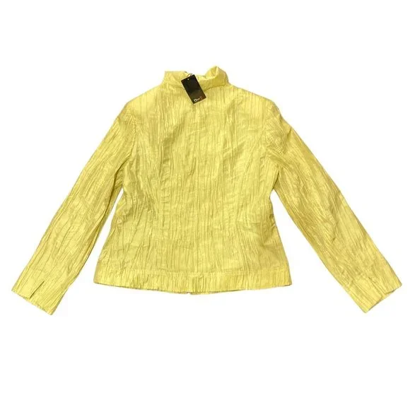 BNWT Oscar B lightweight Crinkled Blazer sporty biker Jacket - Picture 2 of 12